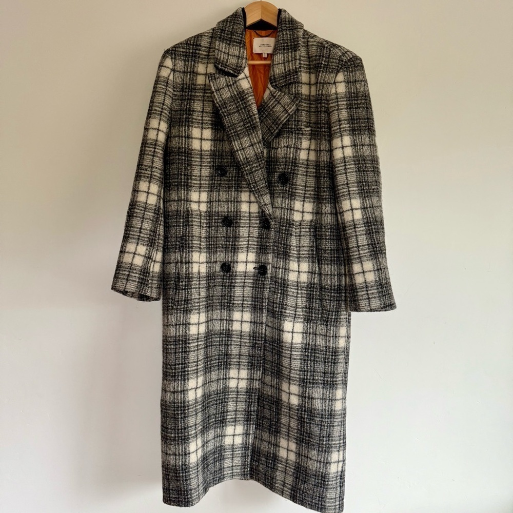 Dorothee Schumacher Checked Statement Wool Blend Coat | Size 2 | Pre-Loved - Picture 2 of 10